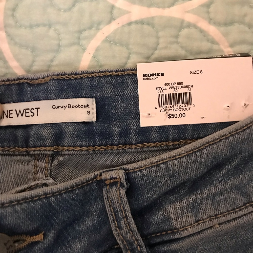 Soft sculpting light denim Nine West jeans